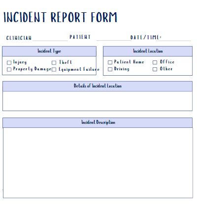 Writing an Incident Report